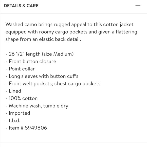 NWT Splendid Camouflage Shirt Jacket - Picture 7 of 7